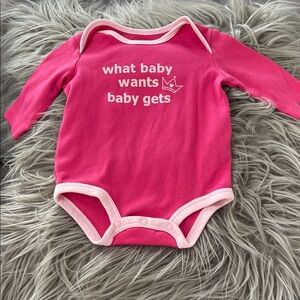 Carter's Pink Long Sleeve Bodysuit
